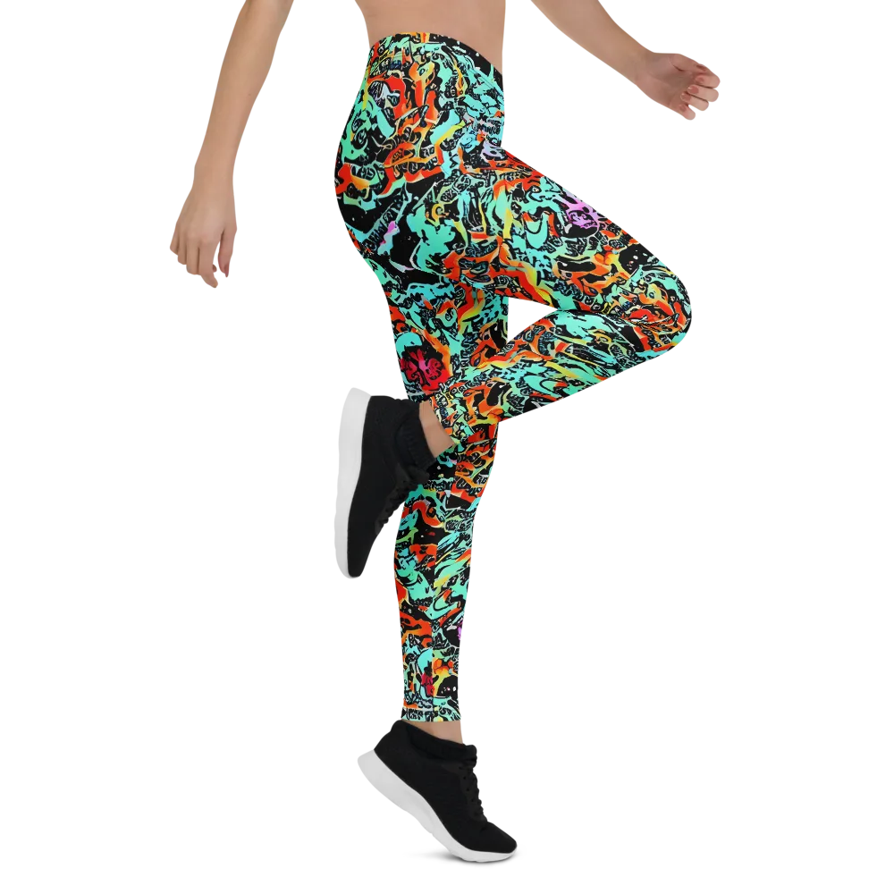 Neon Wildstyle on Leggings — Right