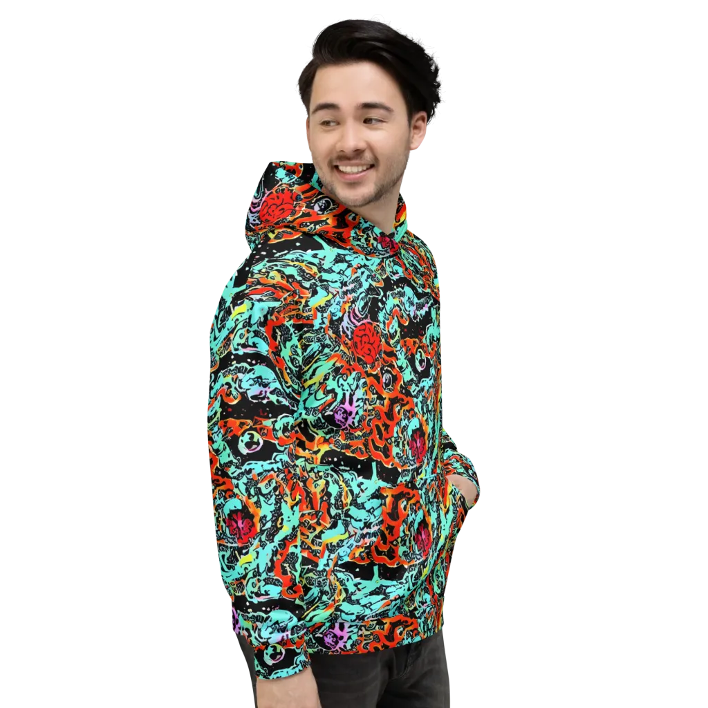 Neon Wildstyle on Hoodie — Right