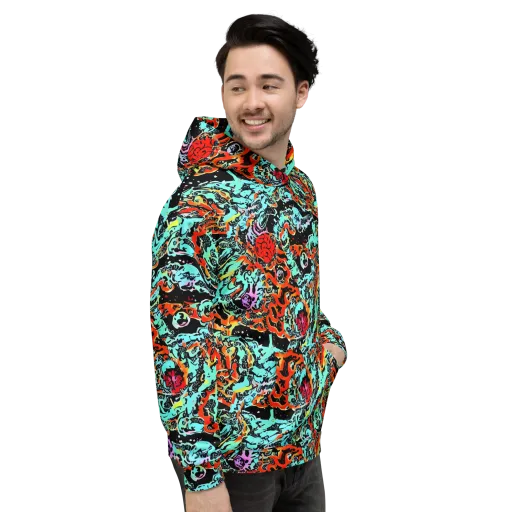 Neon Wildstyle on a Hoodie