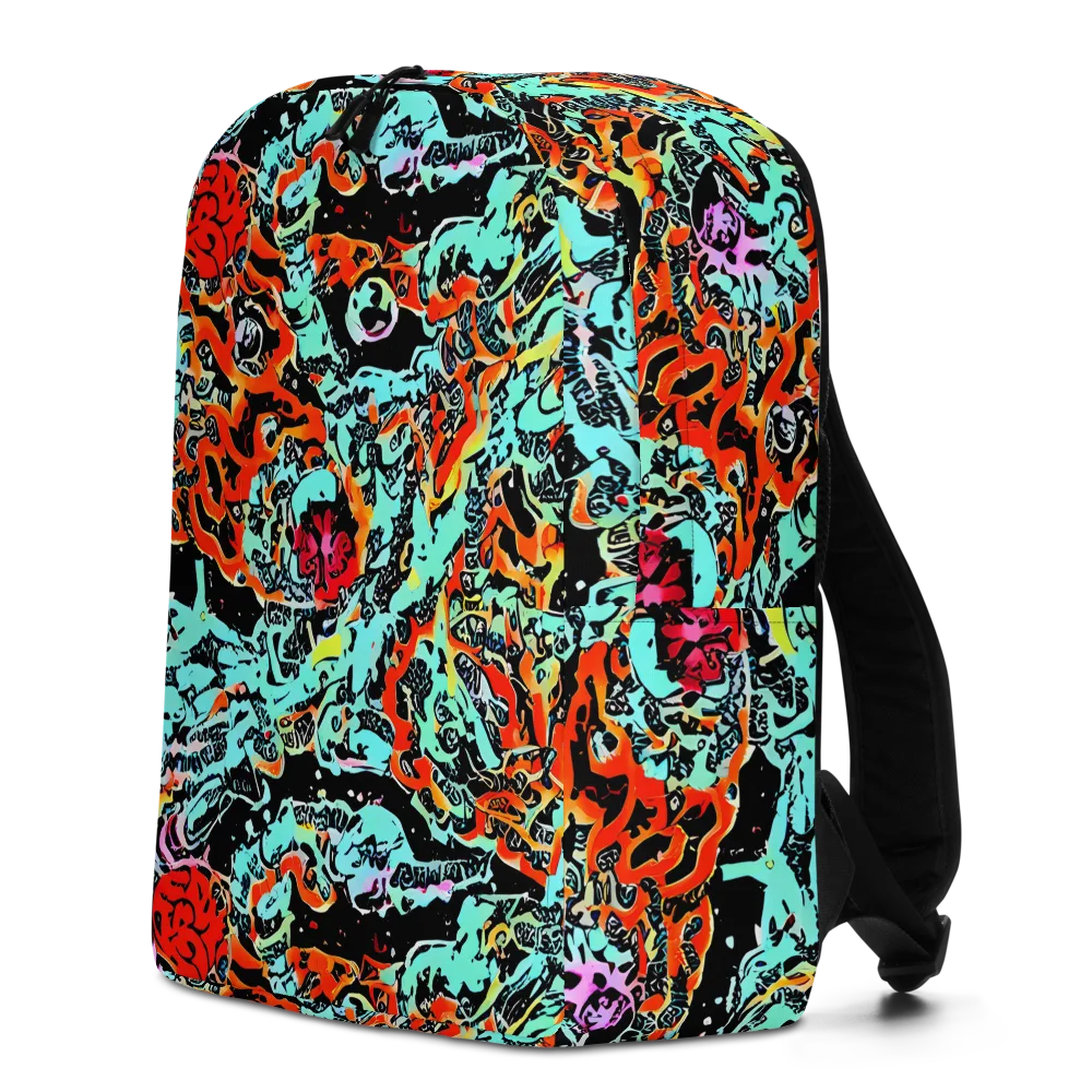Neon Wildstyle on Minimalist Backpack — Left
