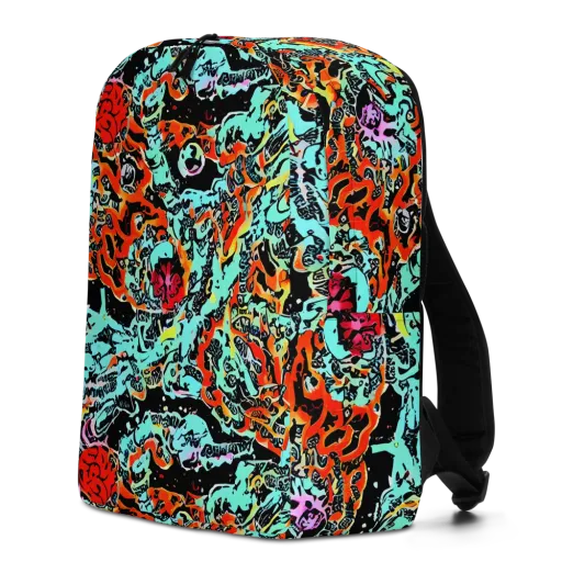 Neon Wildstyle on a Minimalist Backpack