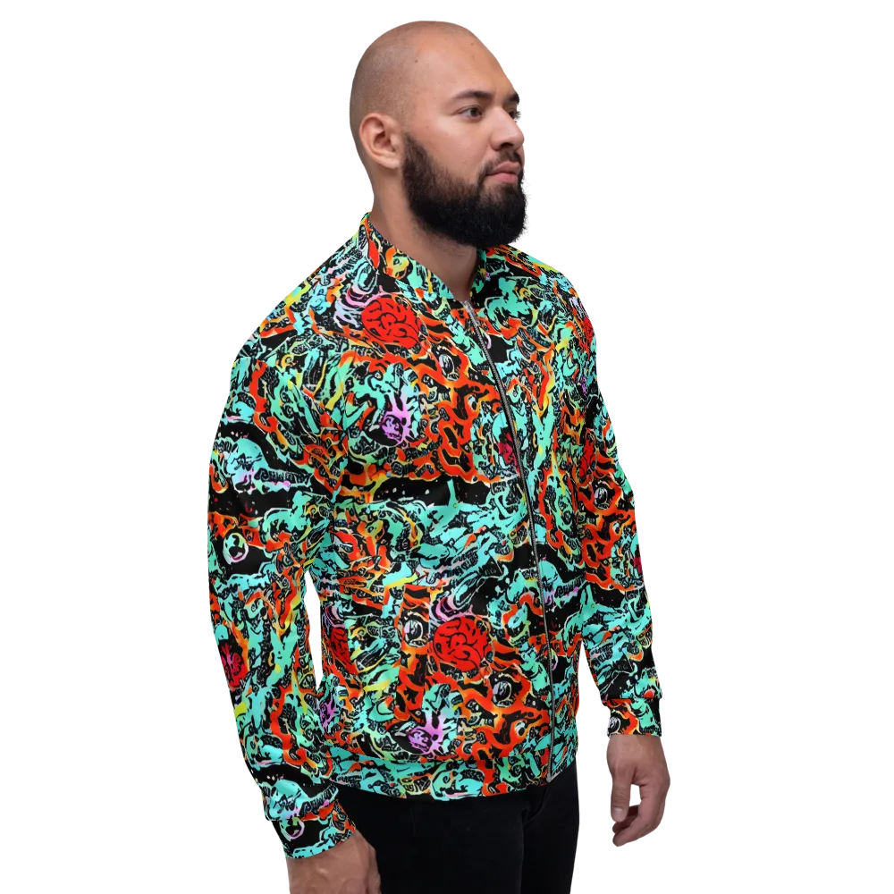 Neon Wildstyle on Bomber Jacket — Right
