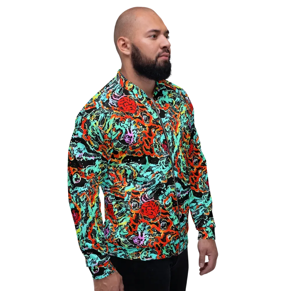 Neon Wildstyle on Bomber Jacket — Right