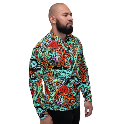 Neon Wildstyle on a Bomber Jacket