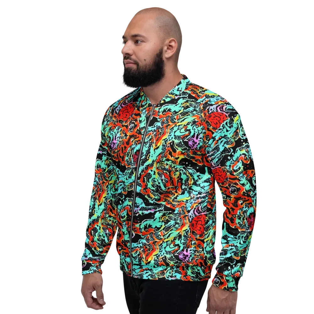 Neon Wildstyle on Bomber Jacket — Left