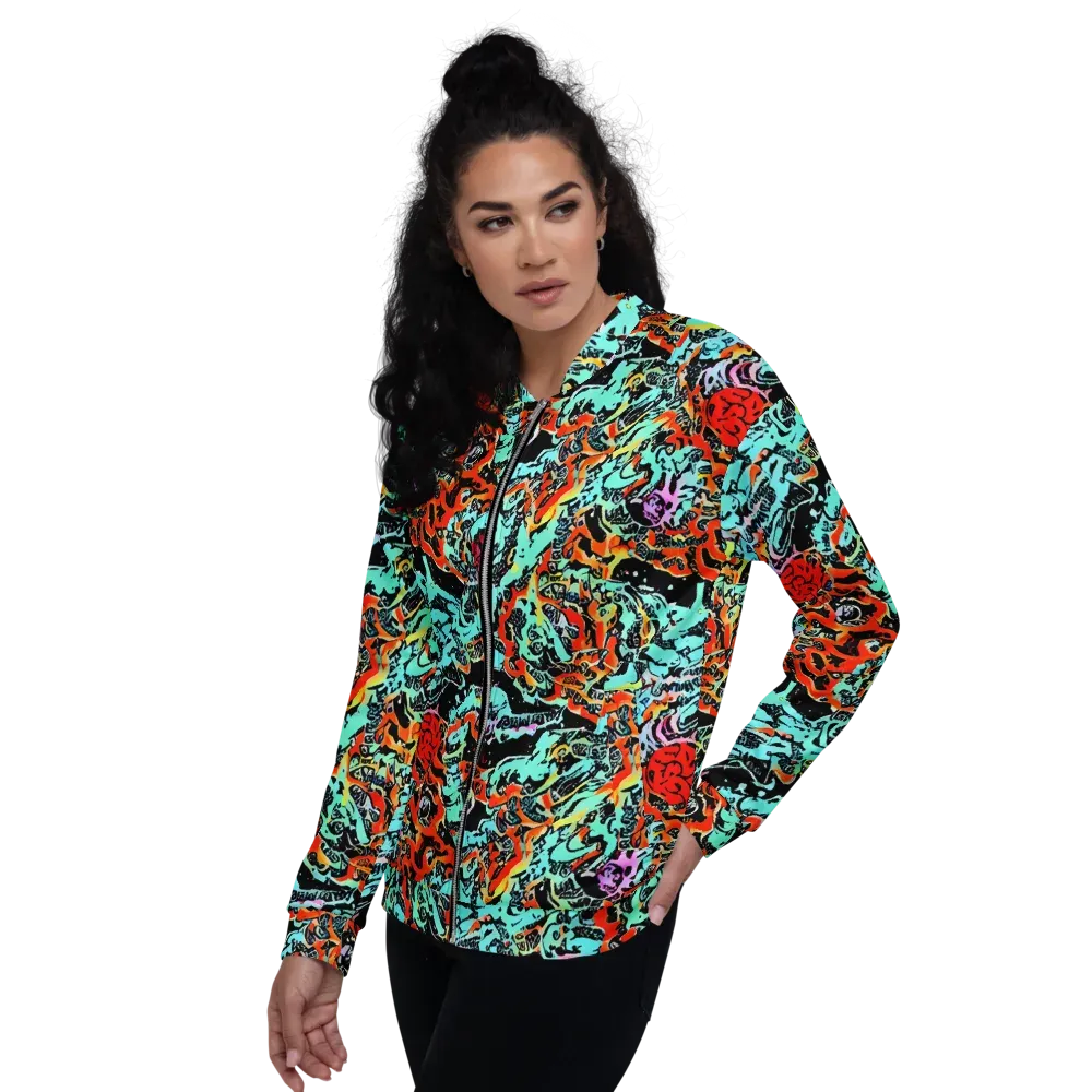 Neon Wildstyle on Bomber Jacket — Left