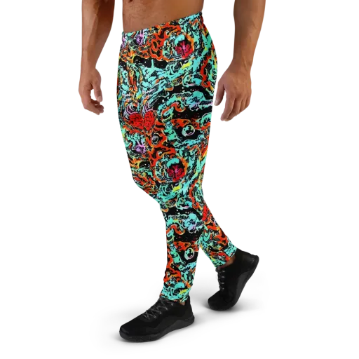Neon Wildstyle on a Men's Joggers