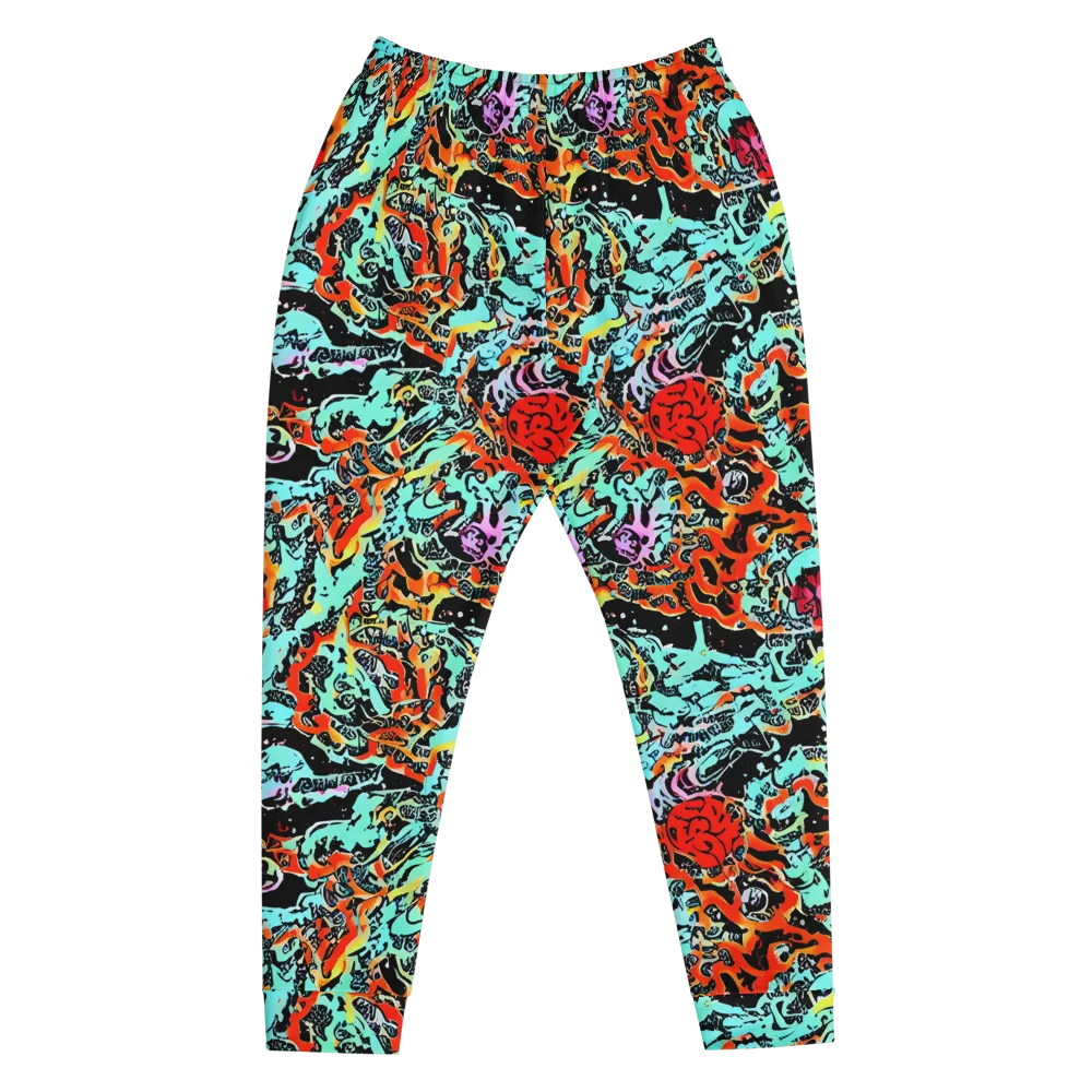 Neon Wildstyle on Men's Joggers — Front