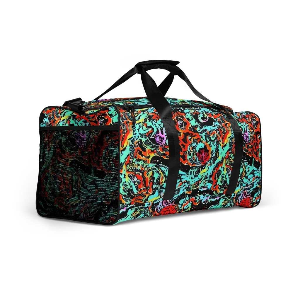 Neon Wildstyle on Duffle Bag — Right Front