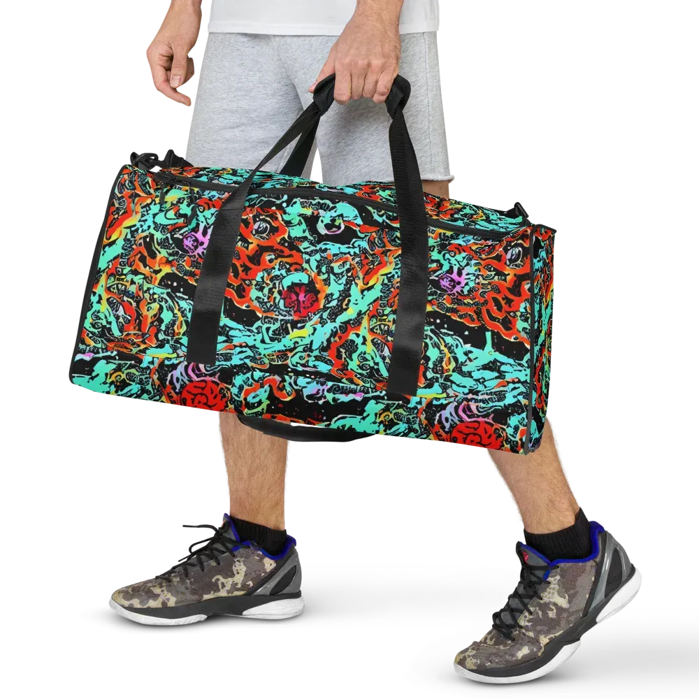 Neon Wildstyle on Duffle Bag — Front