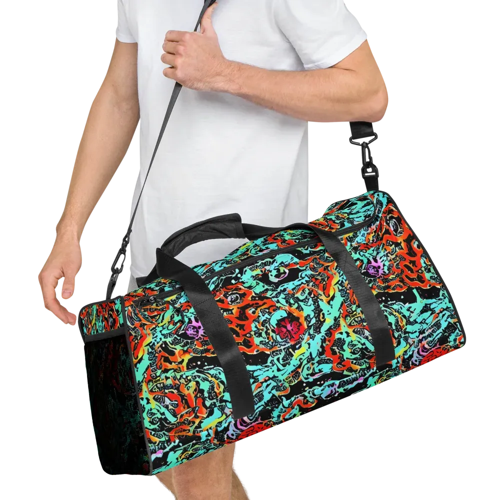 Neon Wildstyle on Duffle Bag — Right Front