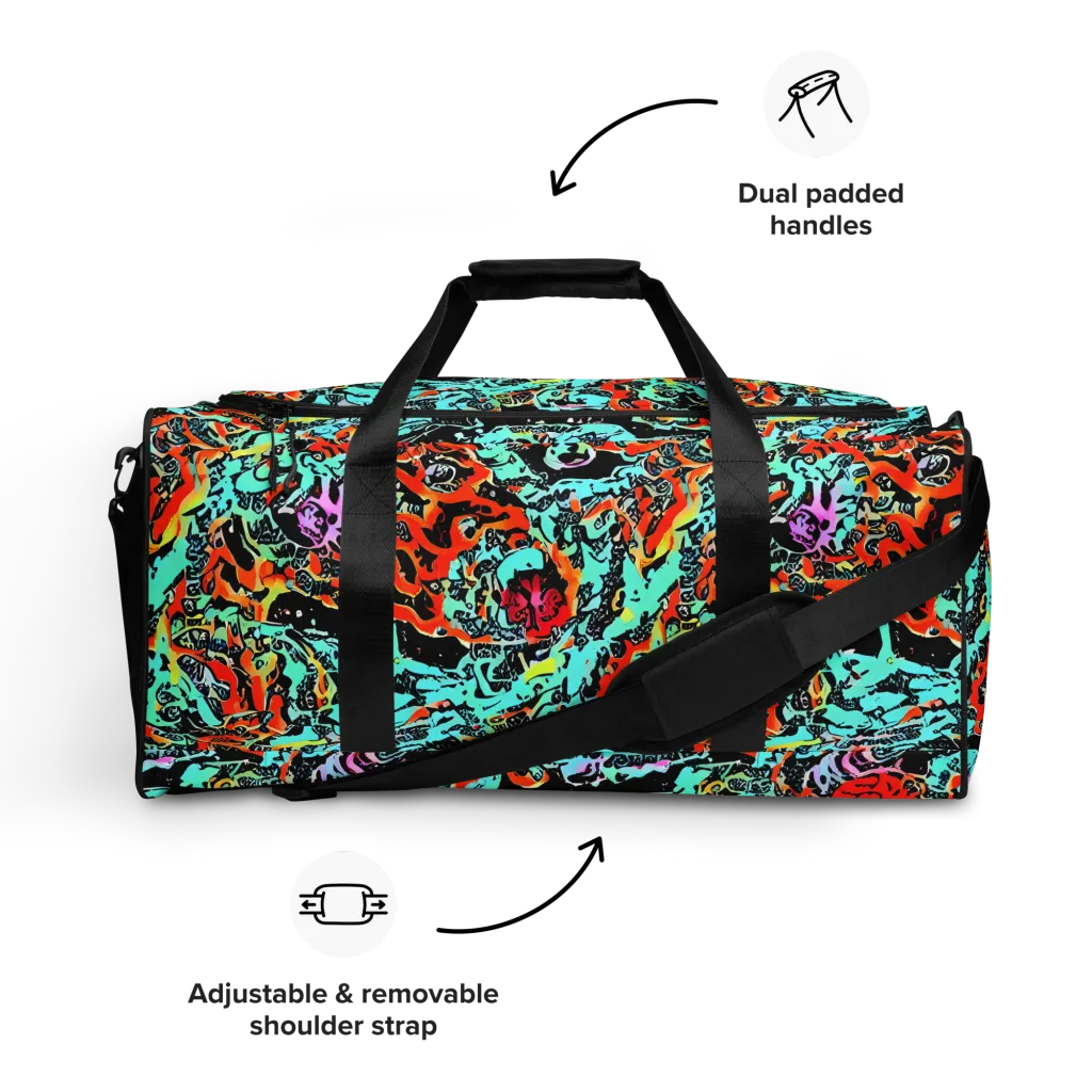 Neon Wildstyle on Duffle Bag — Front