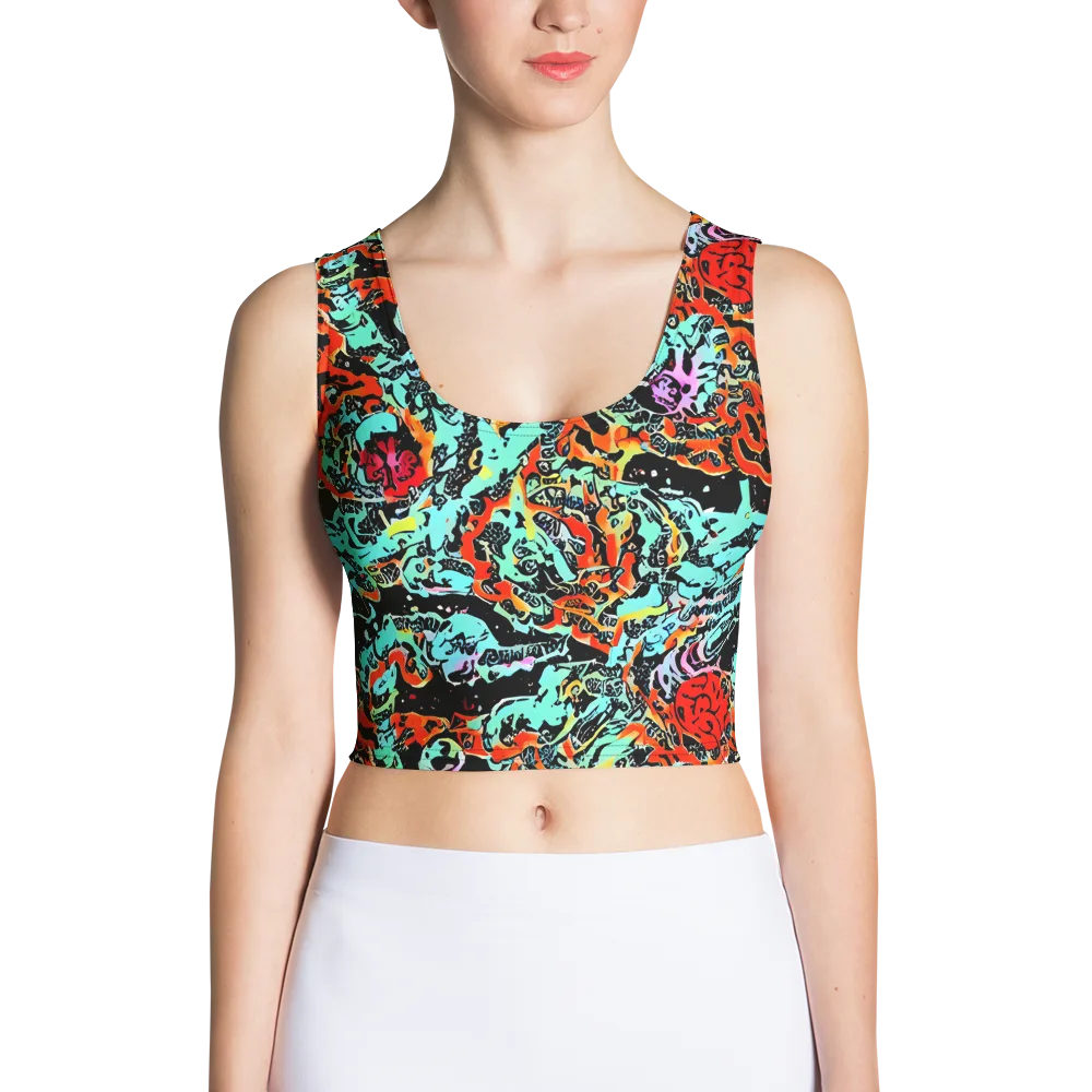 Neon Wildstyle on Crop Top — Front