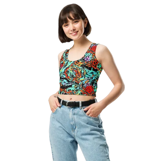 Neon Wildstyle on a Crop Top