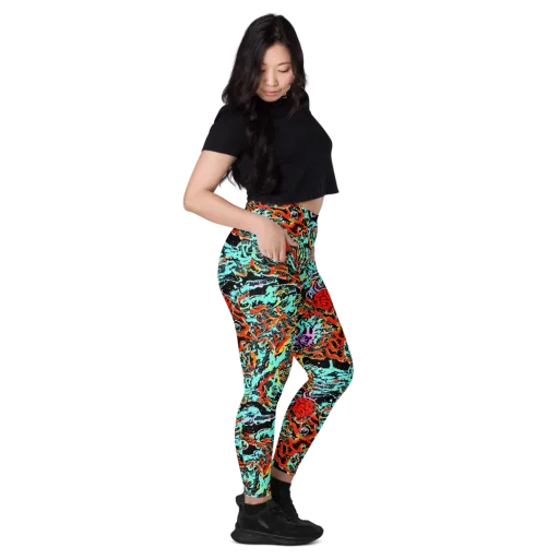 Neon Wildstyle on a Leggings with Pockets