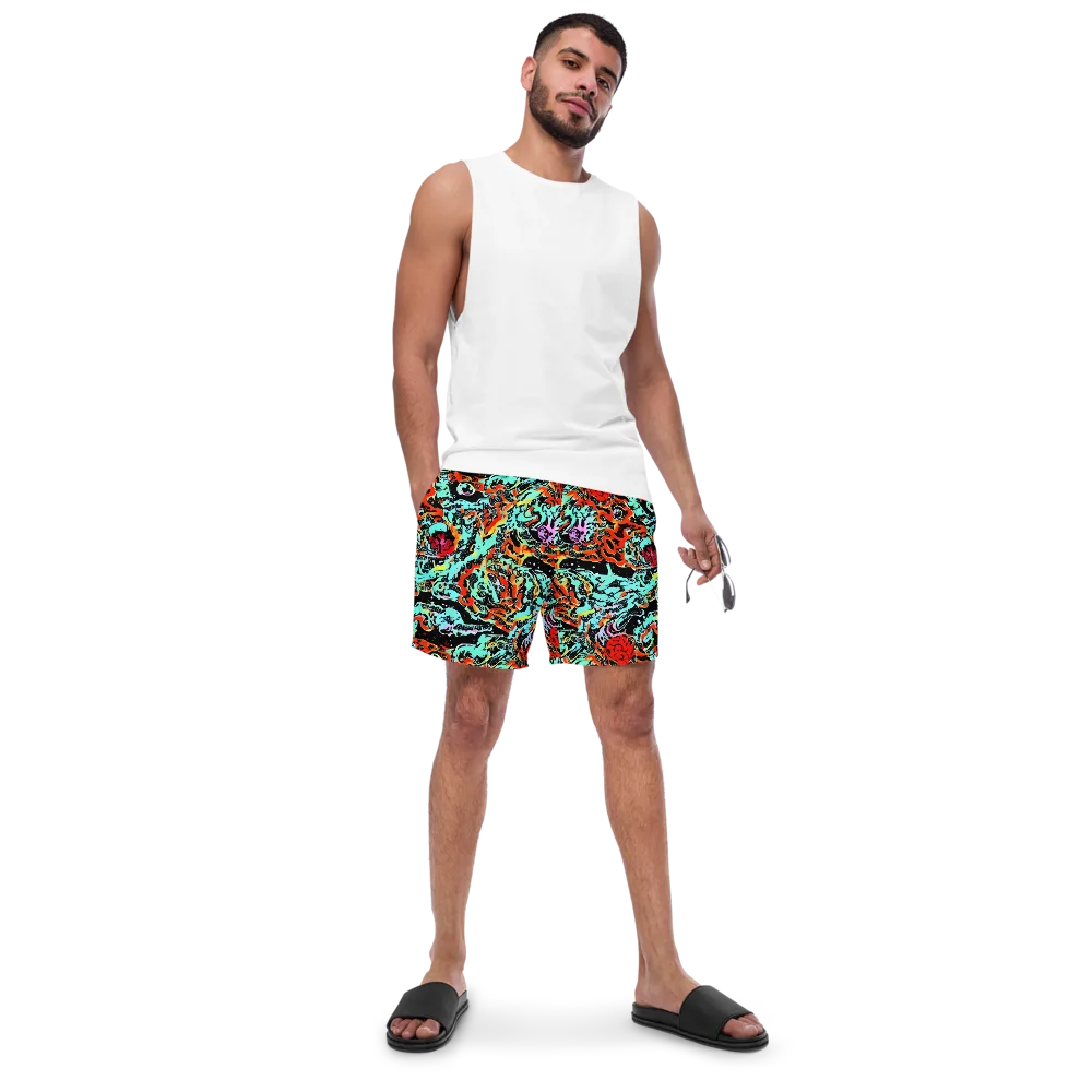 Neon Wildstyle on Swim Trunks — Front