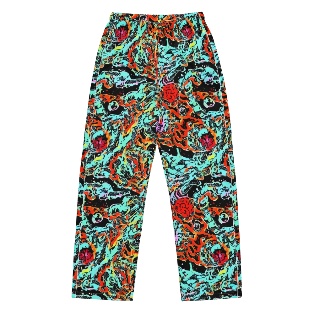 Neon Wildstyle on Women's Pajama Pants — Front