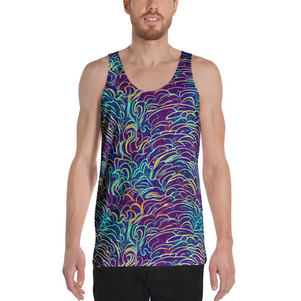 Cosmic Calligraphy on Men's Tank Top — Front
