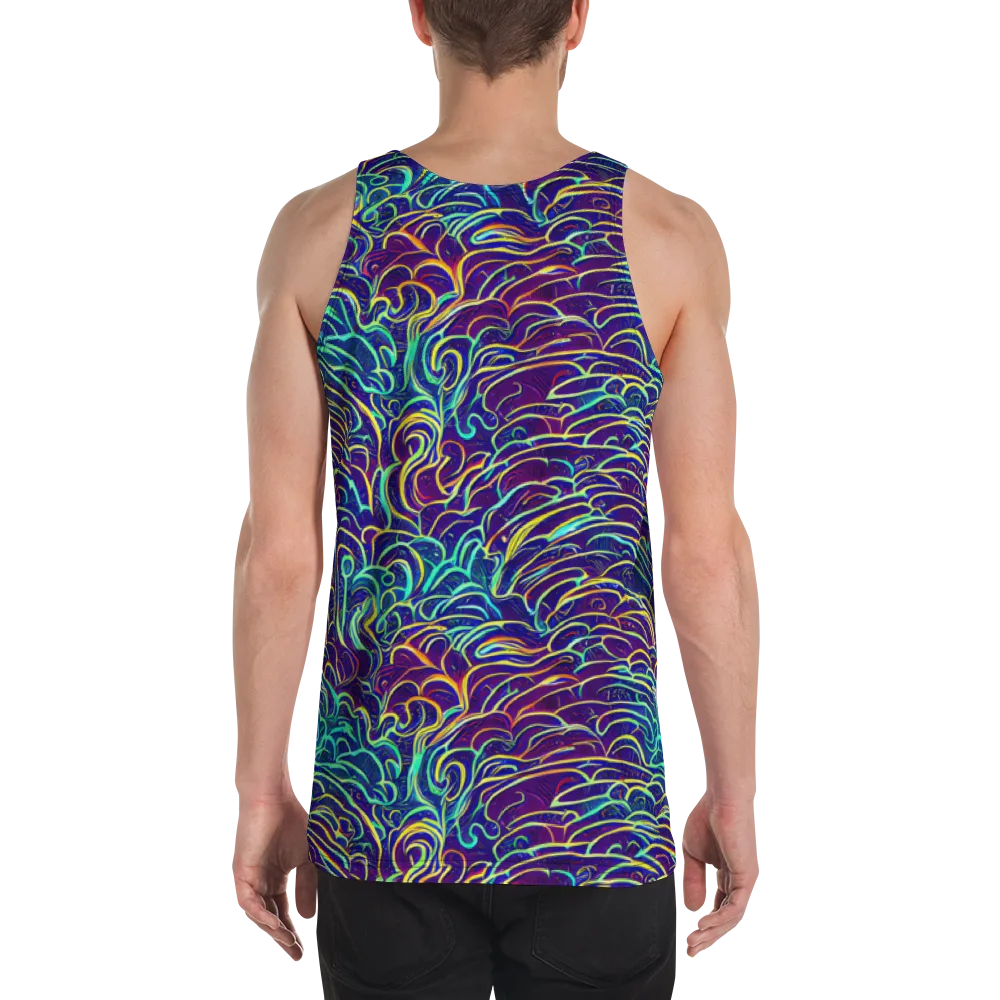 Cosmic Calligraphy on Men's Tank Top — Back