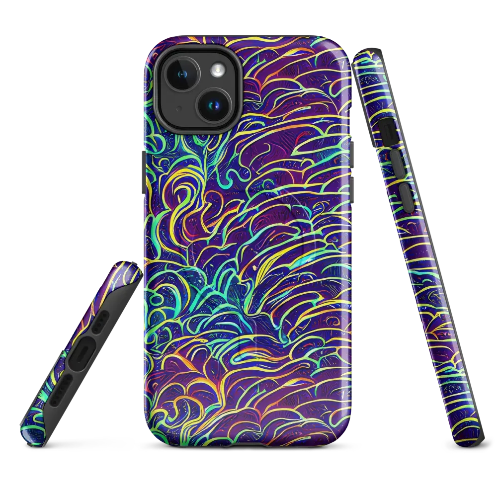 Cosmic Calligraphy on MagSafe Tough Case for iPhone® — Front