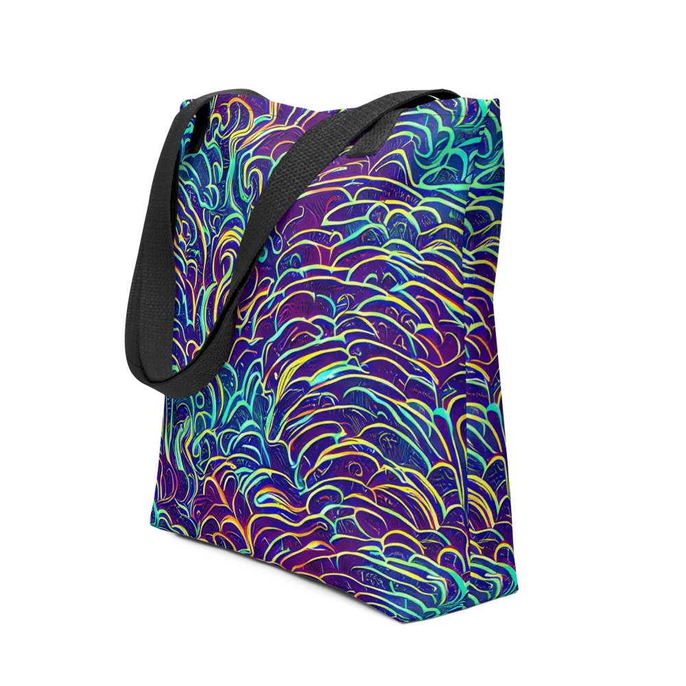 Cosmic Calligraphy on Tote Bag — Front