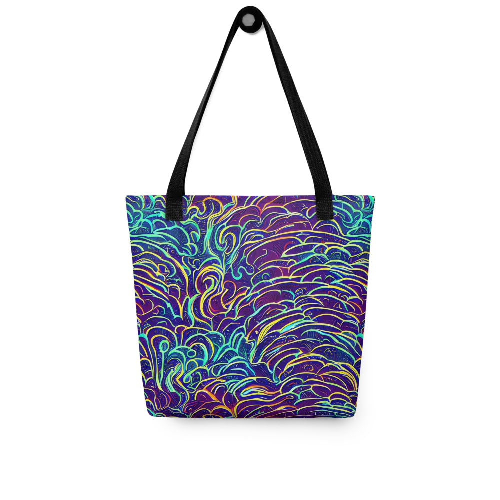 Cosmic Calligraphy on Tote Bag — Front