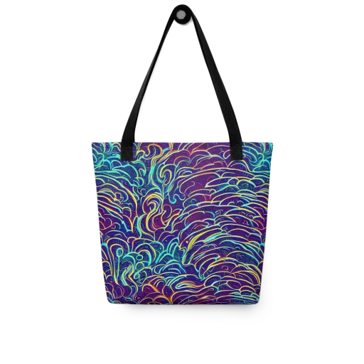 Cosmic Calligraphy on a Tote Bag