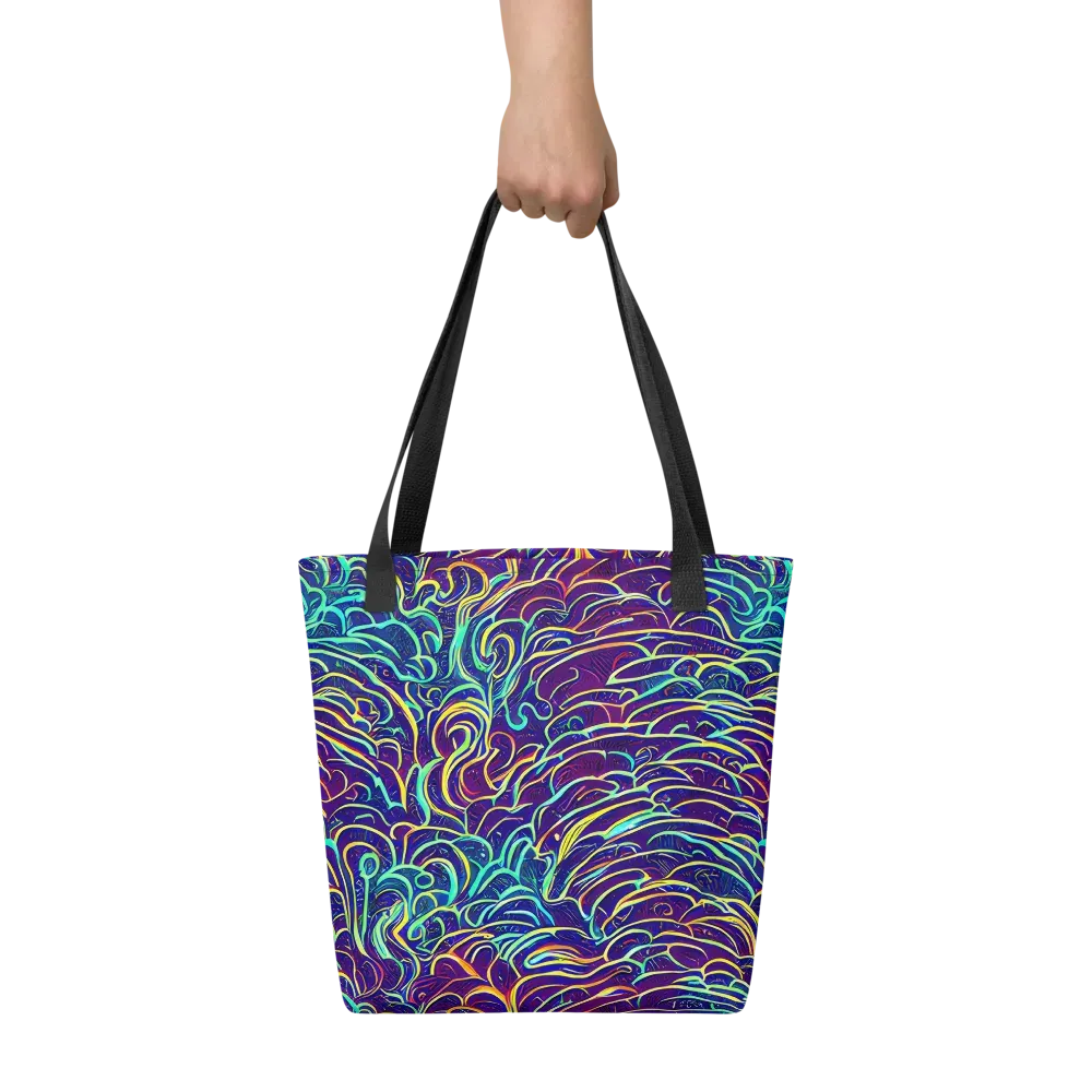 Cosmic Calligraphy on Tote Bag — Front