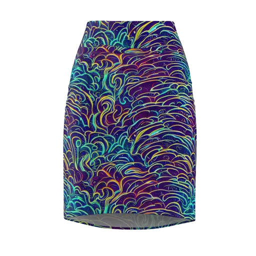 Cosmic Calligraphy on a Pencil Skirt