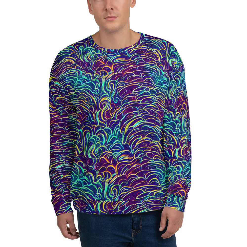 Cosmic Calligraphy on Sweatshirt — Front