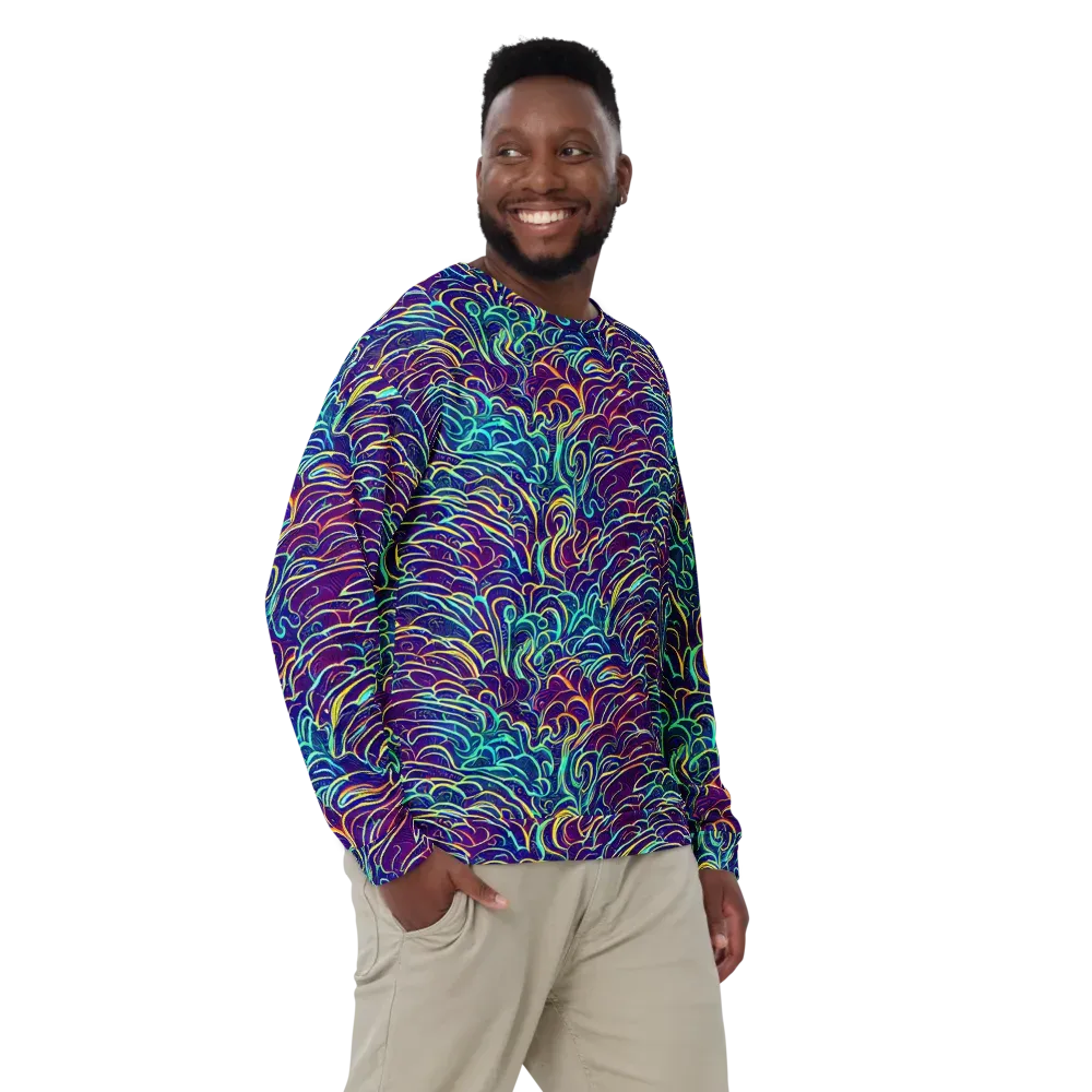 Cosmic Calligraphy on Sweatshirt — Front