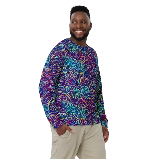 Cosmic Calligraphy on a Sweatshirt