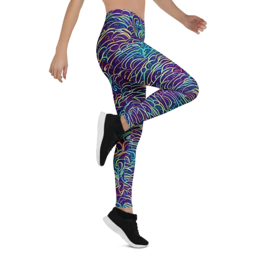 Cosmic Calligraphy on a Leggings