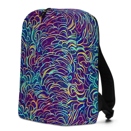 Cosmic Calligraphy on a Minimalist Backpack