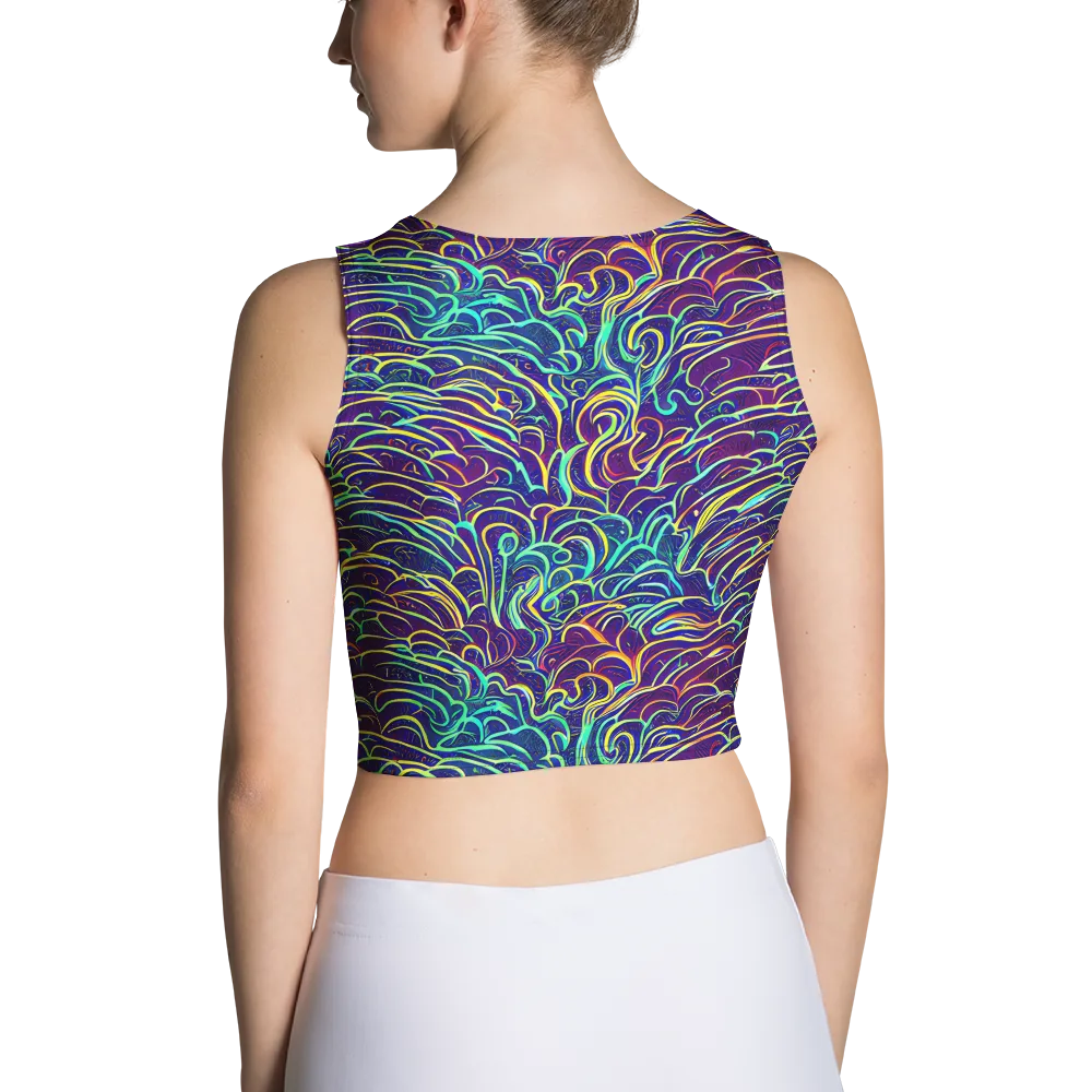 Cosmic Calligraphy on Crop Top — Back