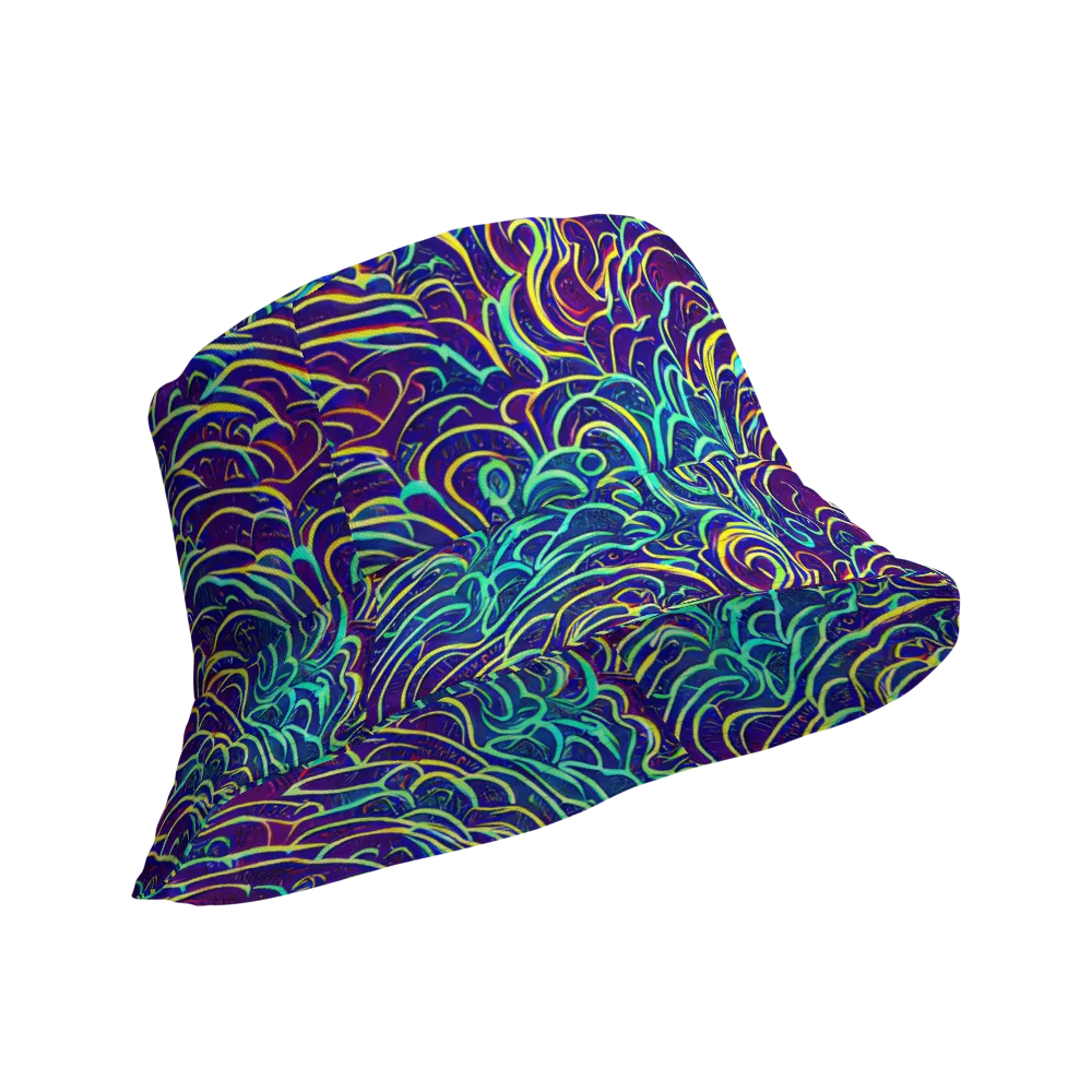 Cosmic Calligraphy on Reversible Bucket Hat — Product details Outside