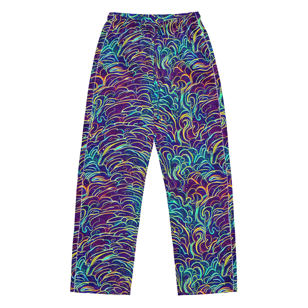 Cosmic Calligraphy on Women's Pajama Pants — Front
