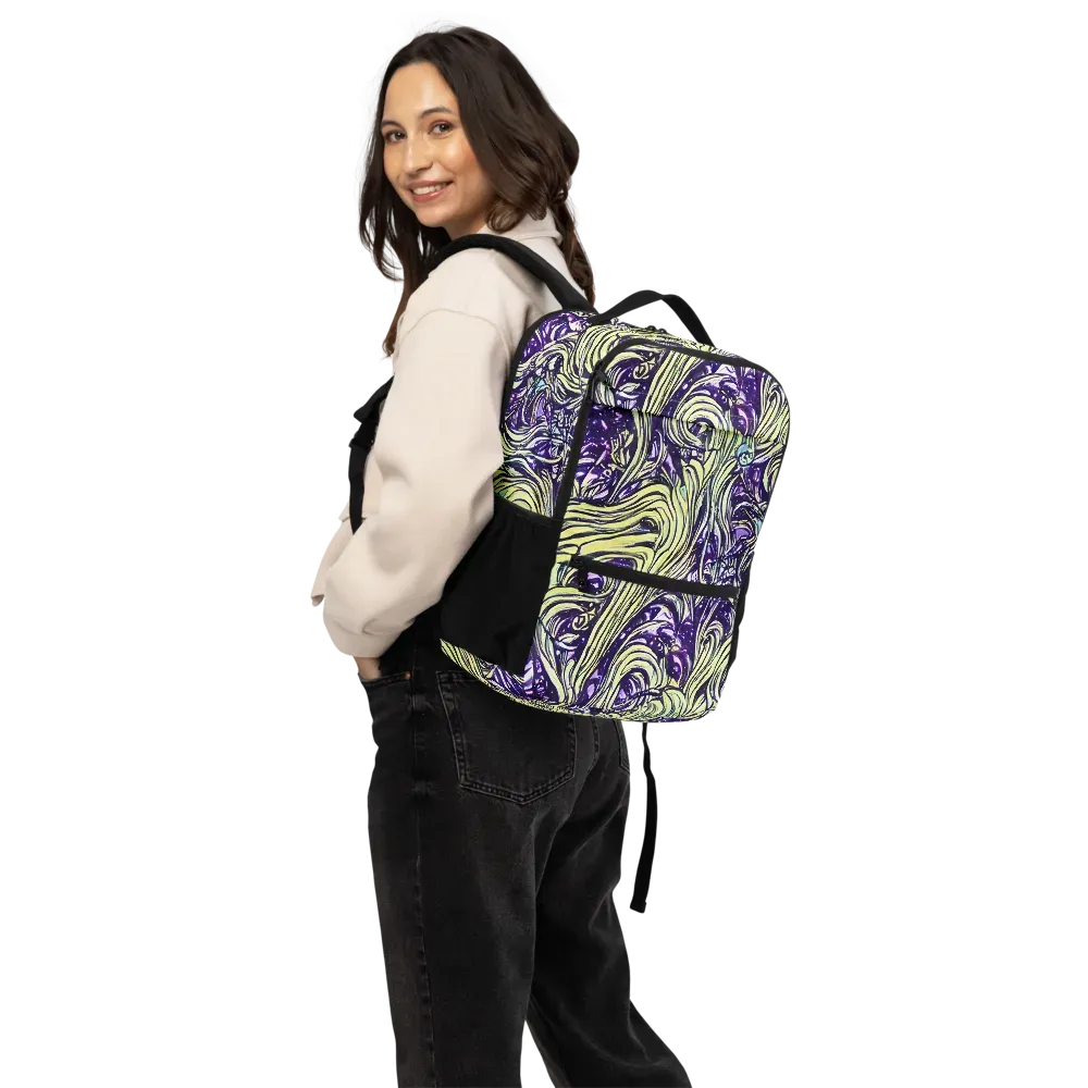 Acid Foliage on Utility Backpack — Back