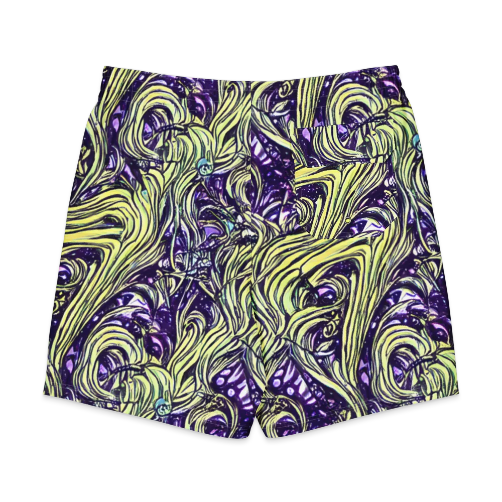 Acid Foliage on Men's Board Shorts — Back