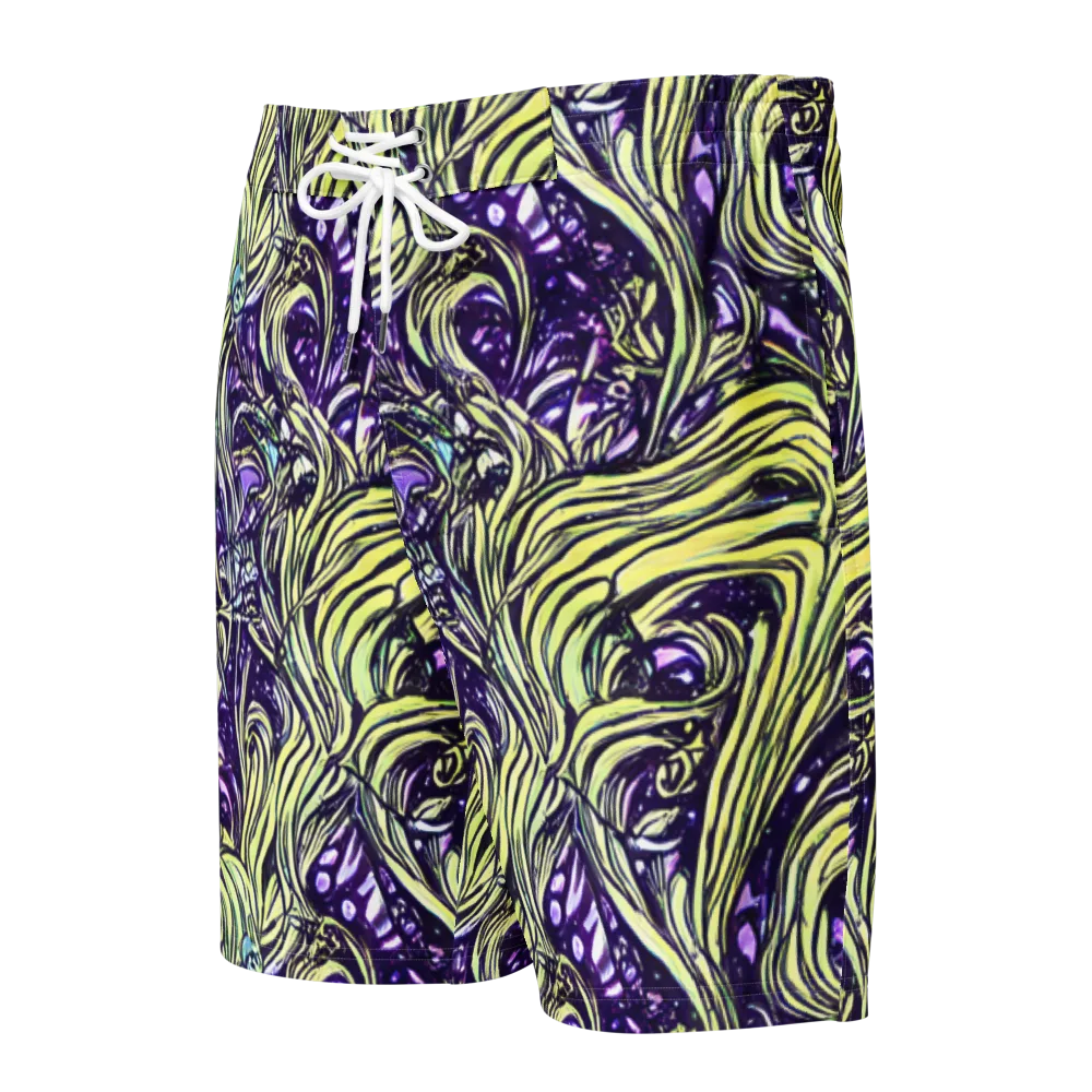 Acid Foliage on Men's Board Shorts — Front