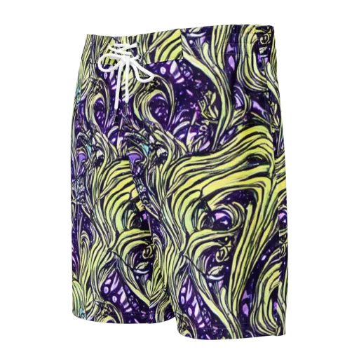 Acid Foliage on a Men's Board Shorts