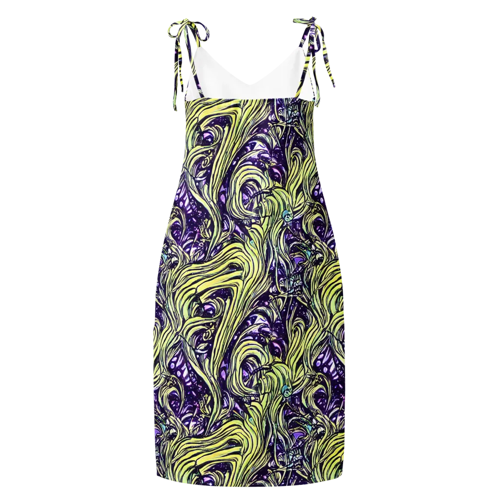 Acid Foliage on Slip Dress — Back