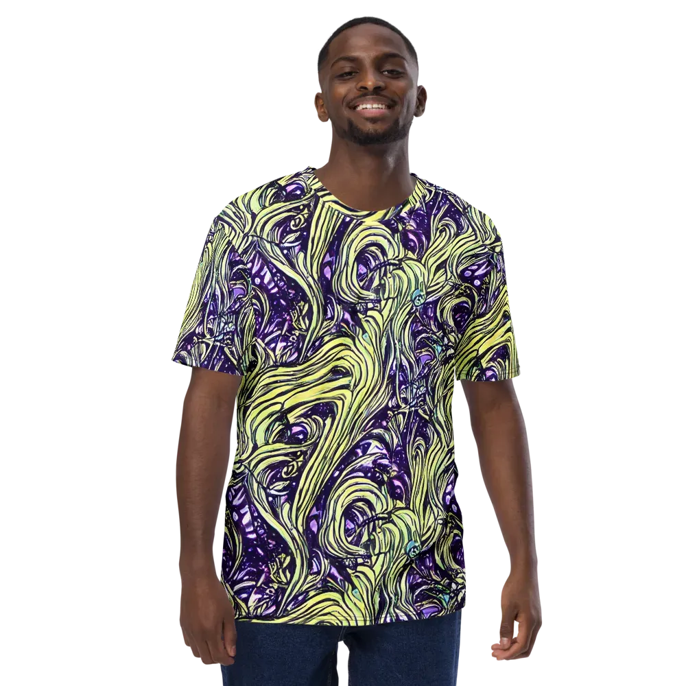 Acid Foliage on Men's Crew Neck T-Shirt — Front