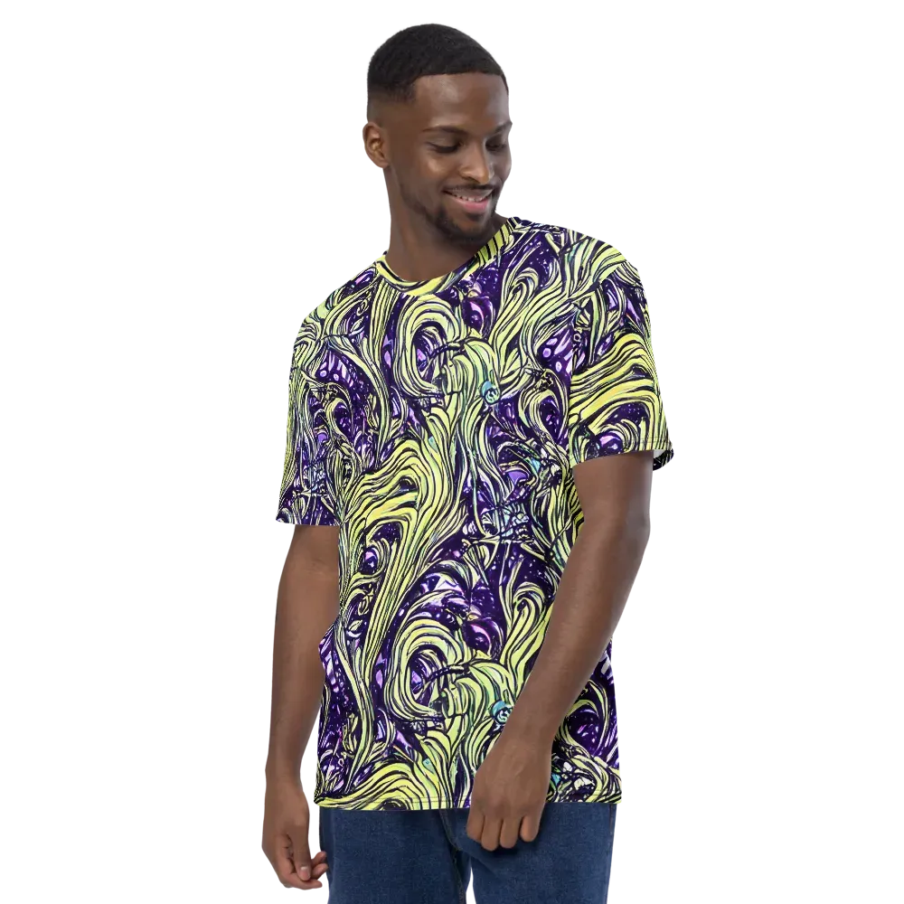 Acid Foliage on Men's Crew Neck T-Shirt — Left