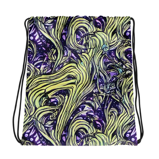 Acid Foliage on a Drawstring Bag