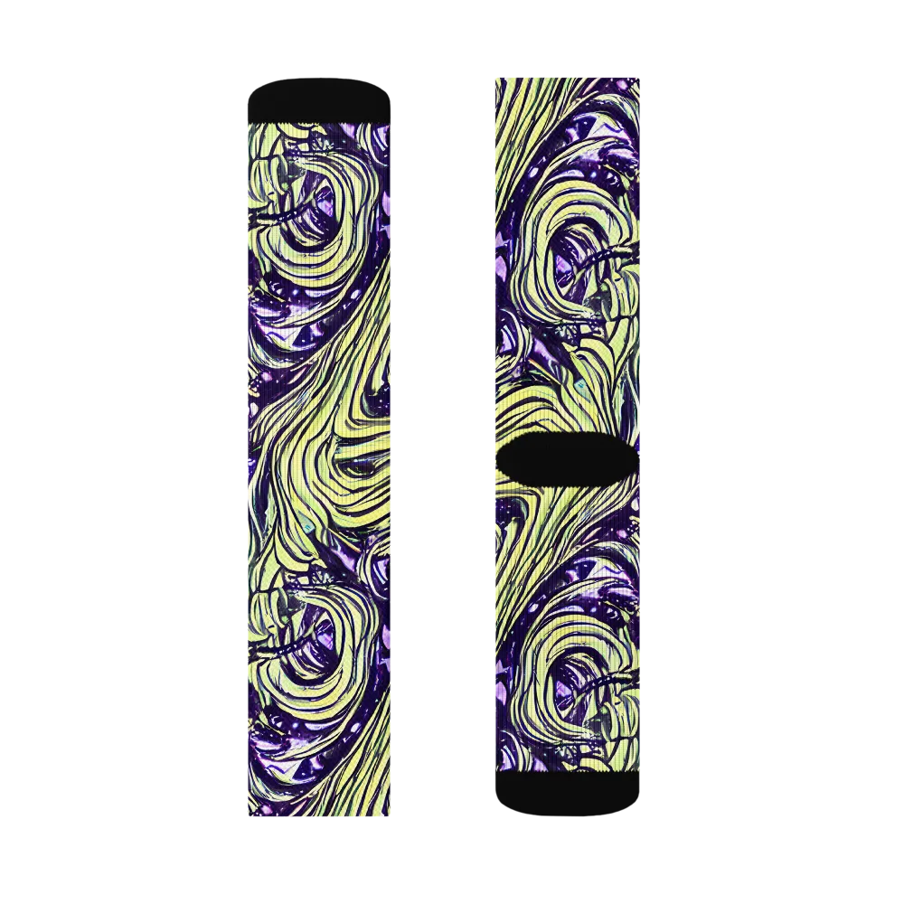 Acid Foliage on Socks — Right Sock