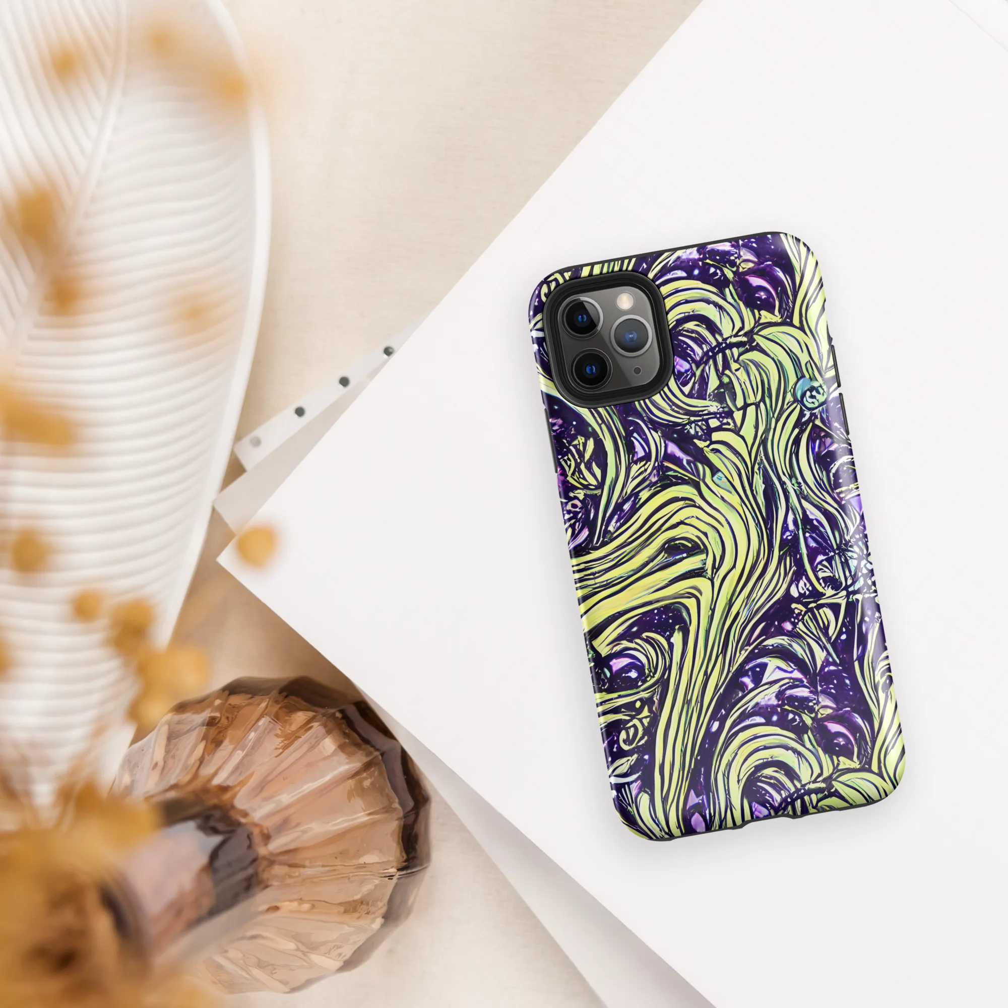 Acid Foliage on Tough Case for iPhone® — Front