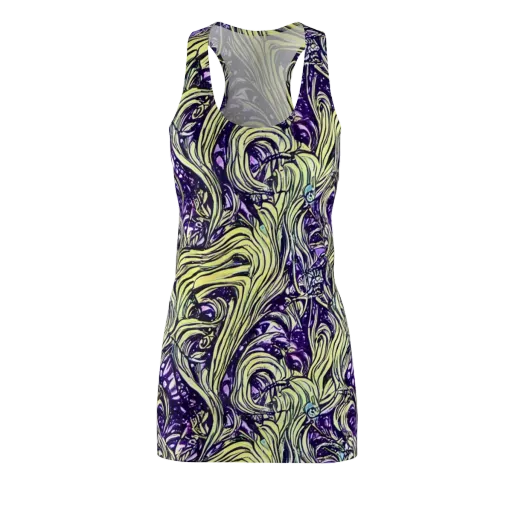 Acid Foliage on a Racerback Dress