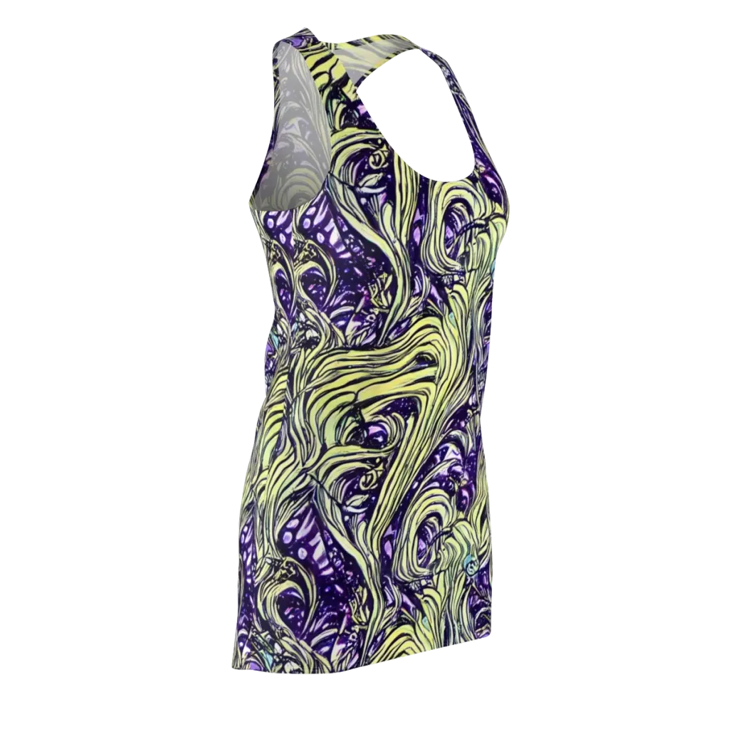 Acid Foliage on Racerback Dress — Front Side