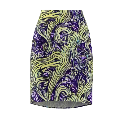 Acid Foliage on a Pencil Skirt